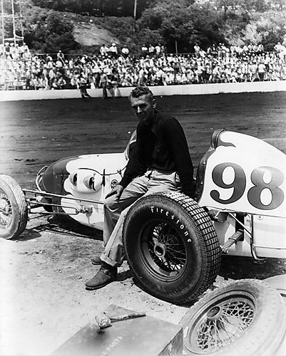 A Man and His Race Car