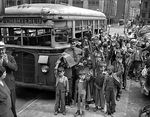 Children Outside of Bus