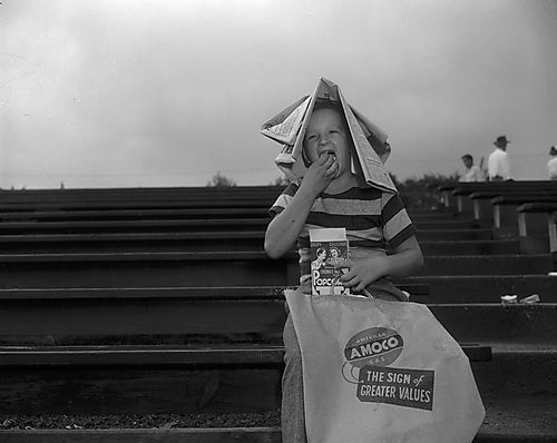Boy Eating Popcorn
