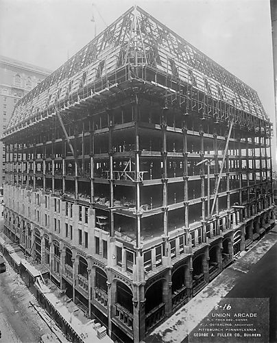 Union Arcade Construction- Lower Floors and Roof