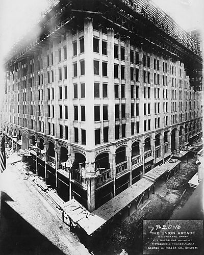 Union Arcade Construction- Outer Walls (South)