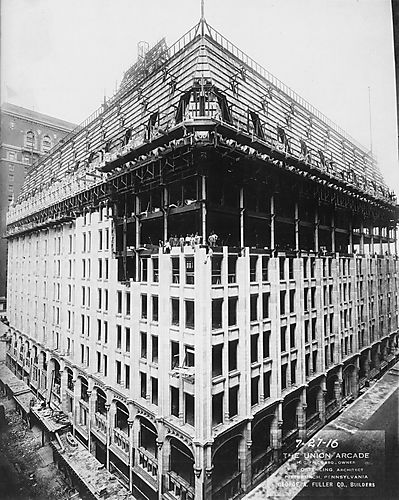 Union Arcade Construction- Outer Walls and Roof