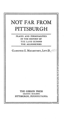 Not far from Pittsburgh