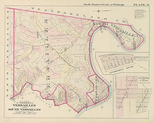 Plans of Twps of Versailles, South Versailles