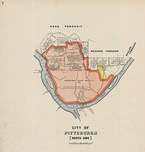 Plate no. 7 - City of Pittsburgh "North Side"