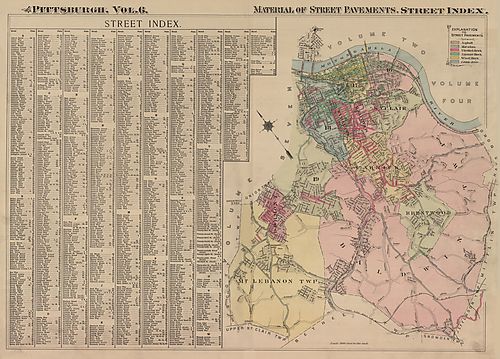 Revisions No. 1 to Plan Index, Street Index
