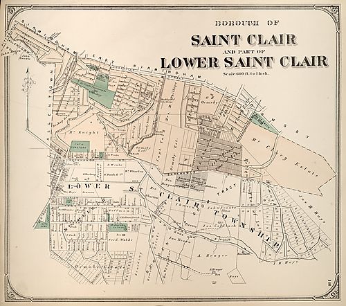 Borough of Saint Clair, Part of Lower Saint Clair