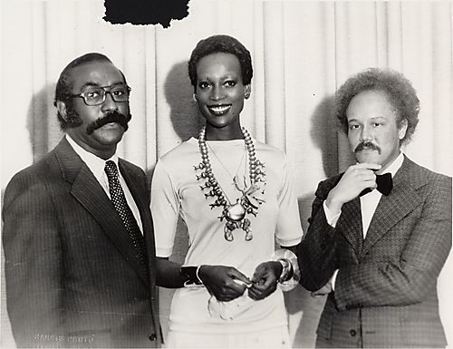 Naomi Sims with Dr. Herman Reed and Alfred Morris at a NEED annual dinner