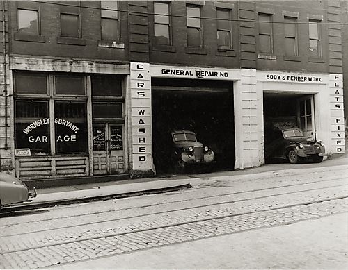 Wormsley &amp; Bryant Garage in the lower Hill