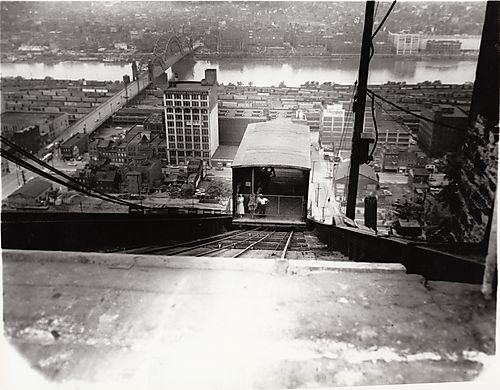 Top of Penn Incline with Allegheny River in background