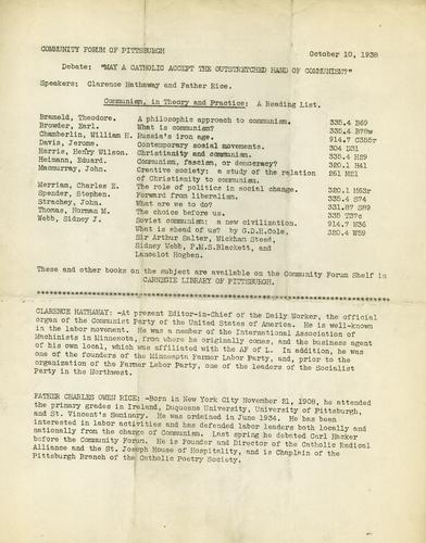 May a Catholic Accept the Outstretched Hand of Communism?