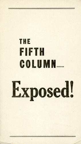 Fifth Column Exposed!