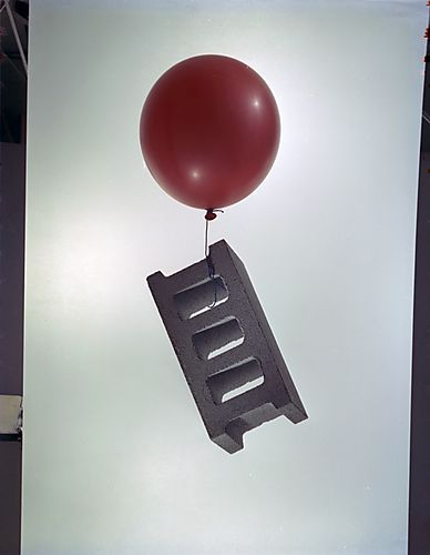 Cement Block and Balloon