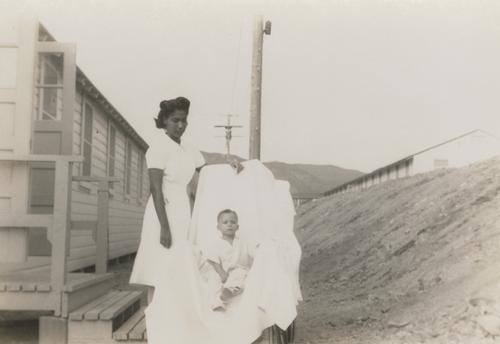 Woman and Little Boy - Lower Angle