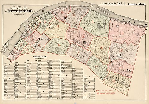 City of Pittsburgh, 15th, 17th, 18th, 19th & 21st Wards