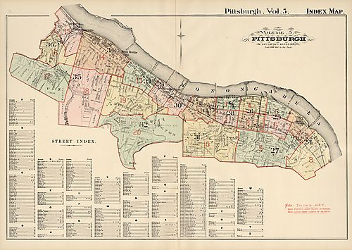 City of Pittsburgh, 24th-36th Wards