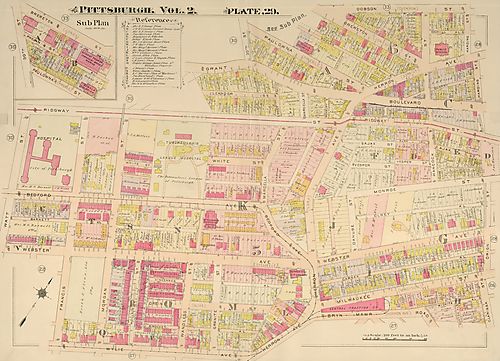 Upper Hill, Middle Hill, Polish Hill, Bedford Dwellings