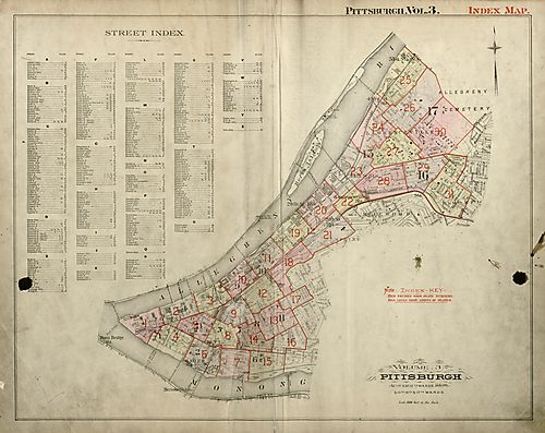 City of Pittsburgh, 1st-12th & 15th-17th Wards