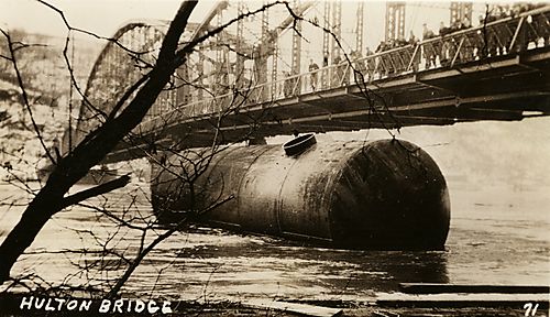 Oil Tank Under Hulton Bridge