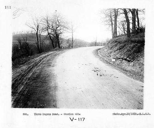 Three Degree Road Station #451+