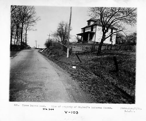 Property of St. Paul's Lutheran Church on Three Degree Road