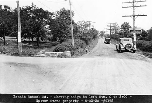 Early Automobiles on Brandt School Road