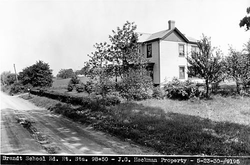 Heckman house on Brandt School Road
