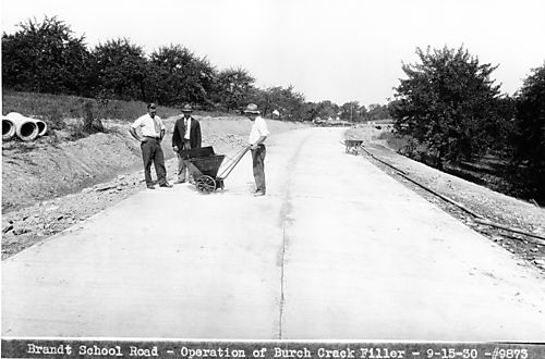 Burch Crack Filler operation on Brandt School Road