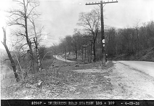 Evergreen Road  -Station 105 + 109