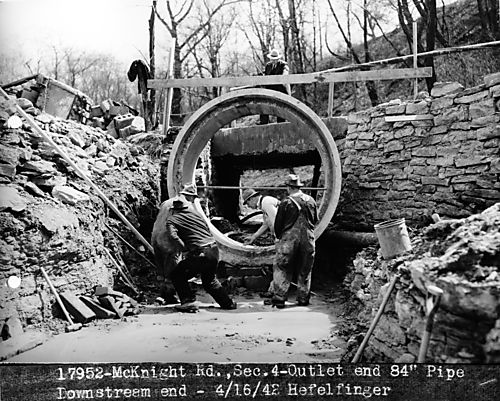 Outlet Pipe under McKnight Road