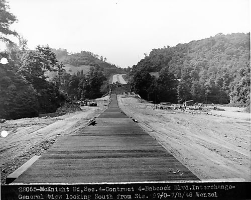 Construction of McKnight Road Bridge