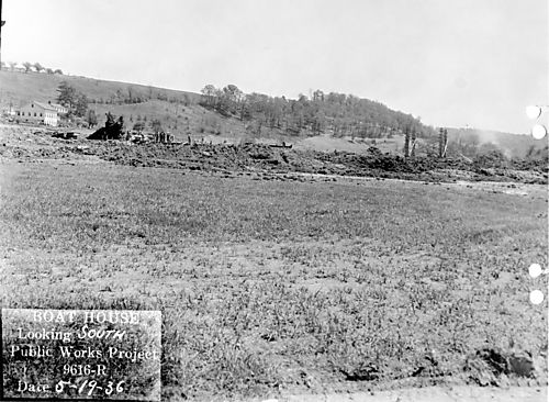 Construction of North Park Boathouse