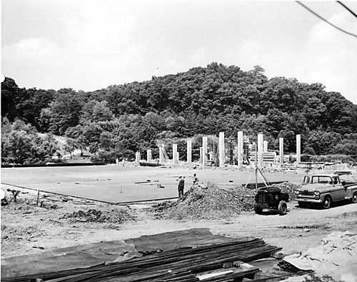 Construction of North Park Ice Rink