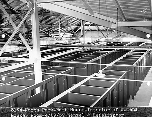 Women's Locker Room at North Park Swimming Pool