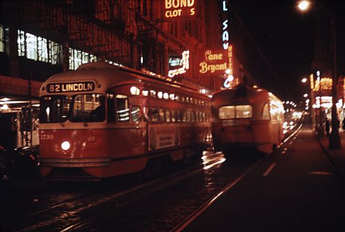 Two Streetcars Downtown