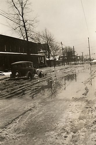 Car Abandoned Due to Flooding