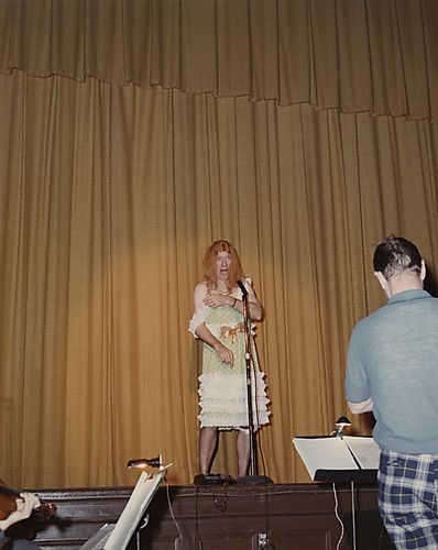 Man in Drag at the Lions Club Show Rescues Strap
