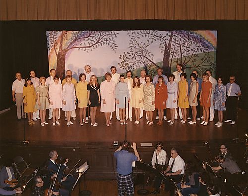 Coed Singing Group Performs at Lions Club Show