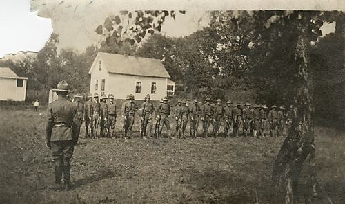 Infantrymen Lined Up