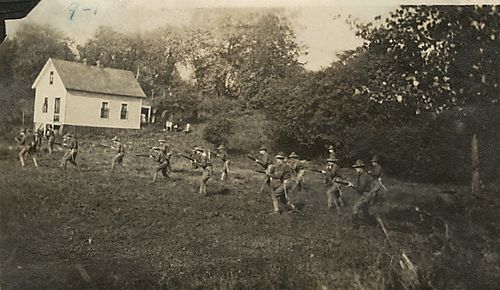 Charging Into the Mock Battle