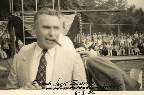 Coach Jack Scarry. Homestead Library. 8-7-36