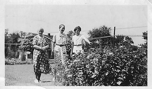 Rebecca Carlisle with Nellie Bishop Gillis and Evelyn Treher Gillis