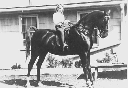 Jean (Winkler) Colbaugh and “Lovely Lady” in the 1940s