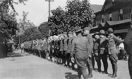 Military Parade During World War I