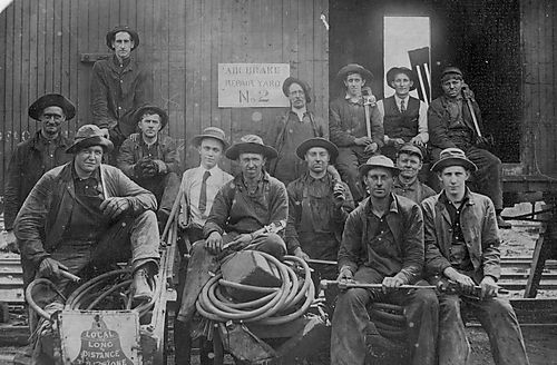 Work Crew of Pitcairn’s Air Brake Repair Yard No. 2