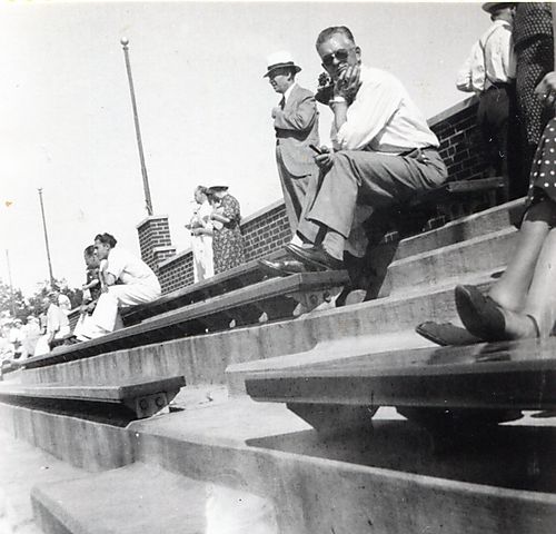 North Park - bleachers at the swimming pool