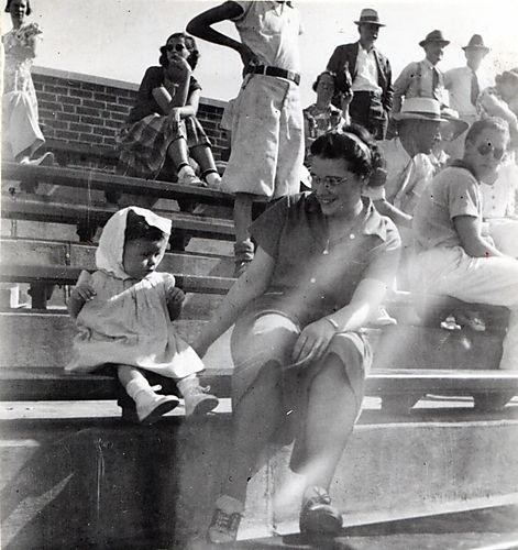 North Park - bleachers at the swimming pool