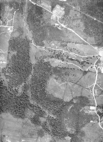 1936 Aerial Image - Franklin Township - Camp meeting Road Extension and Hopkins Church Road