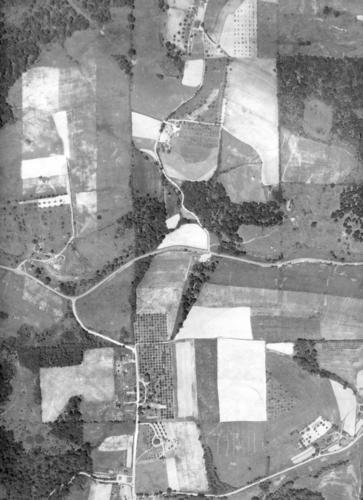 1936 Aerial Image - Franklin Township - Camp meeting Road
