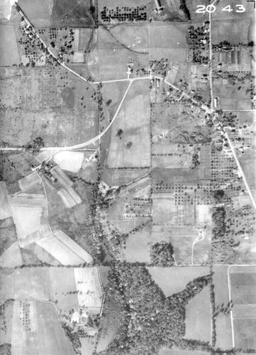1936 Aerial Image - Franklin Township - Rochester Road